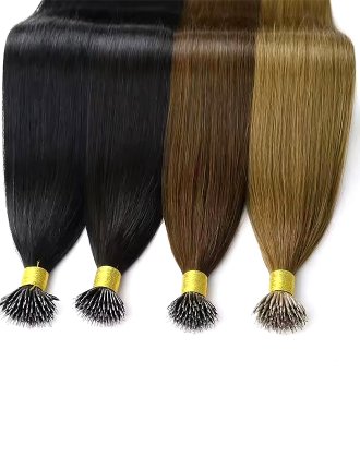 Nano Ring Bead Tip Hair Extensions Human Hair