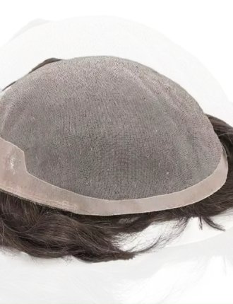 Human Hair Men's Prosthesis Toupee For Men