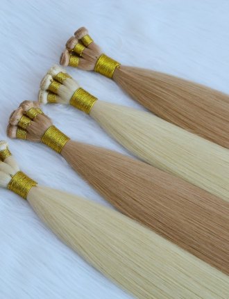Hand Tied Human Hair Extensions Of Hair