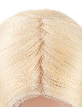 Poly skin Human Hair Topper