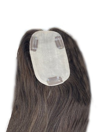 Clips In Human Hair Topper Women