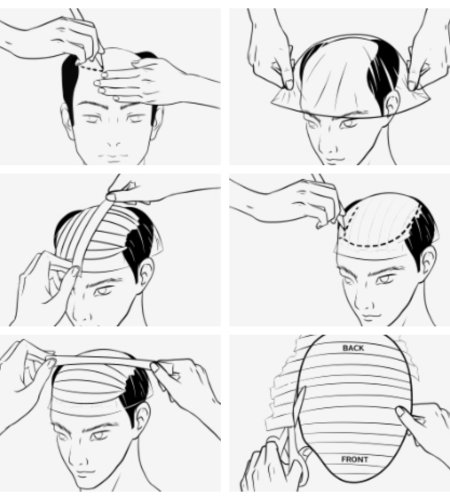 How to create a toupee template？