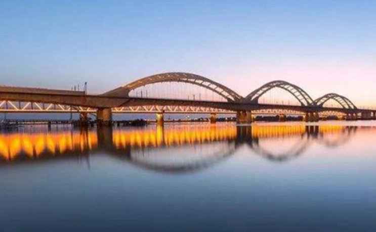 Curved Truss Arch Steel Bridge