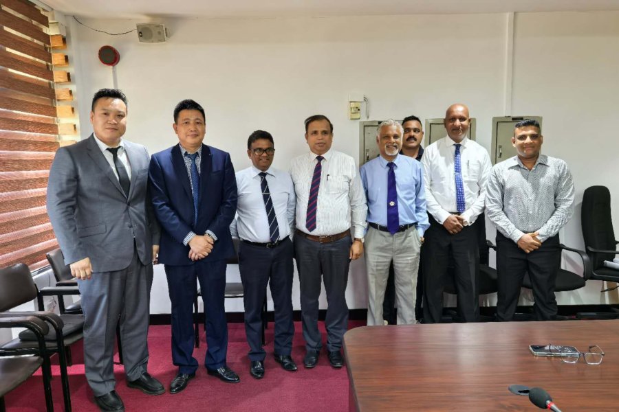 Steven Deng, President of Gaomi Wantai Steel Structure Engineering Co., Ltd., leads high-level discussions with Sri Lankan government officials to advance eco-friendly steel structure projects