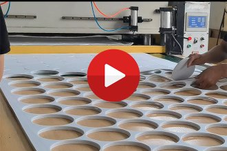 die cutting foam gasket production video