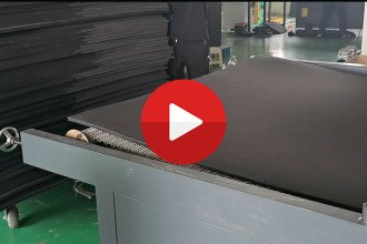 embossed foam sheet production video