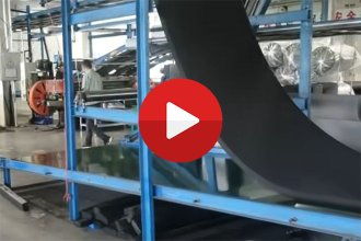 sponge EPDM foam sheet roll production video