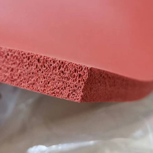 Smooth surface silicone foam sheet