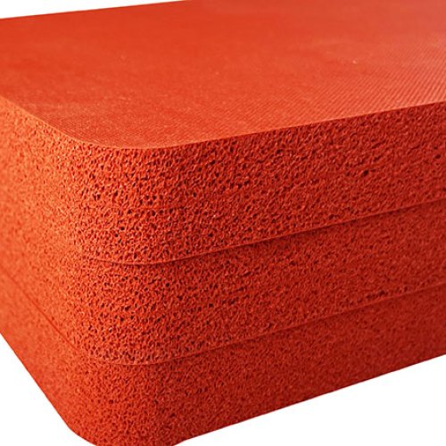450 kg/m3 density textured silicone sponge sheet