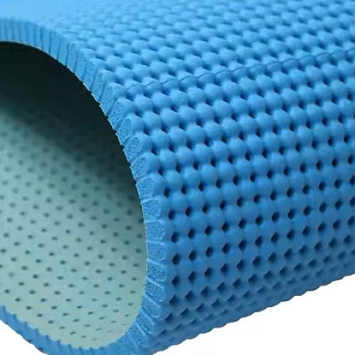 Perforated silicone foam