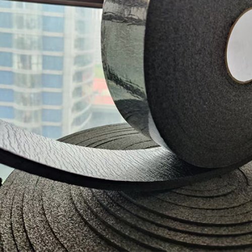 zipped self-wound adhesive backed joint fillers