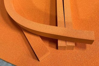 Open cell rubber foam