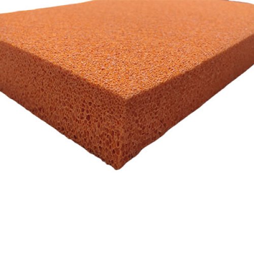 Open cell silicone sponge sheet