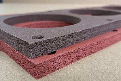 The China silicone foam gasket and sponge silicone seals production factory