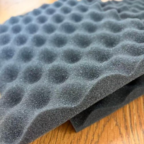 Convoluted polyurethane foam 