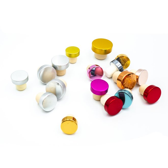 Cubierta de alto polímero en forma de T para botella de vino de vidrio