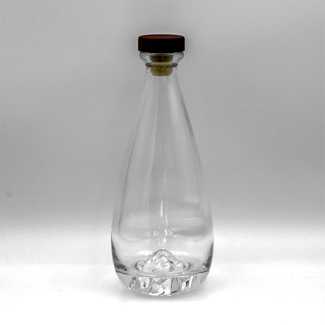 Botellas de whisky espirituosas redondas de cristal de 500 ml