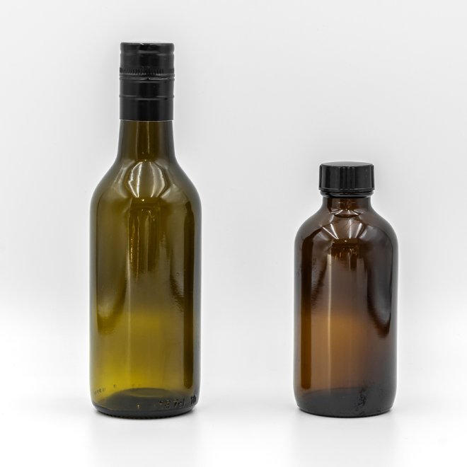 100ml 250ml 500ml 750ml 1000ml Botella de aceite de sésamo de vidrio verde