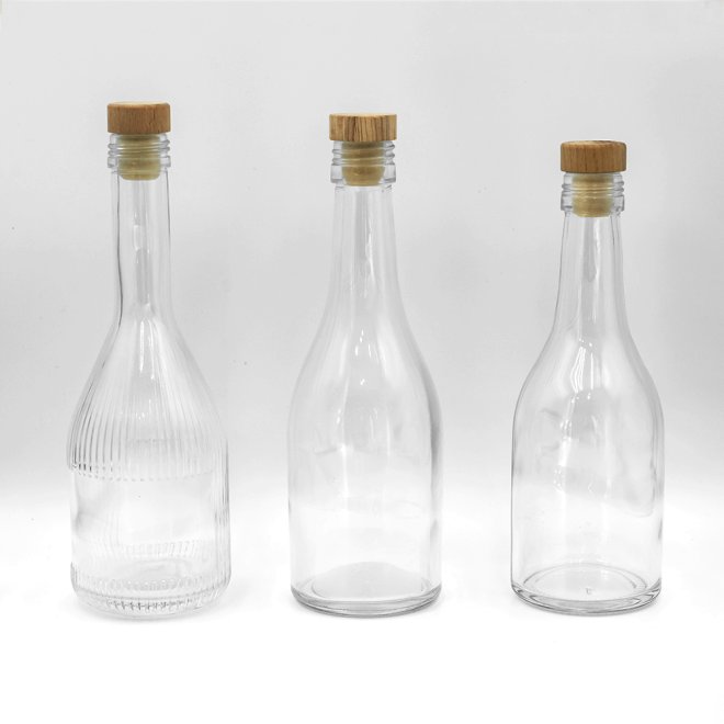 Botellas de vidrio para café, jugo, bebida, 150ml, 250ml, 350ml, con tapa de rosca