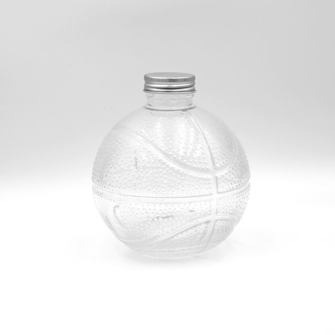 Botella de vidrio de licor de vodka de cristal con forma de bola de 375 ml al por mayor