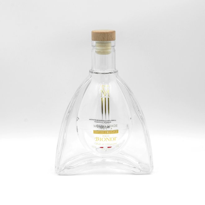 Botella de vidrio de whisky vacía Brandy Vodka XO de 500 ml