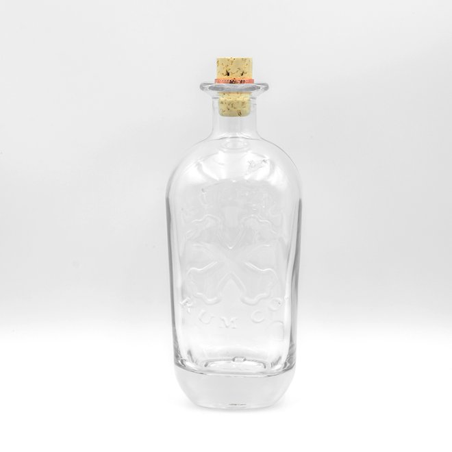 Botellas de vidrio de whisky con fondo grueso de 500 ml