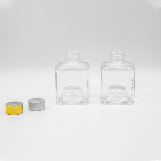 Botella de vino de vidrio transparente de 100 ml y 200 ml