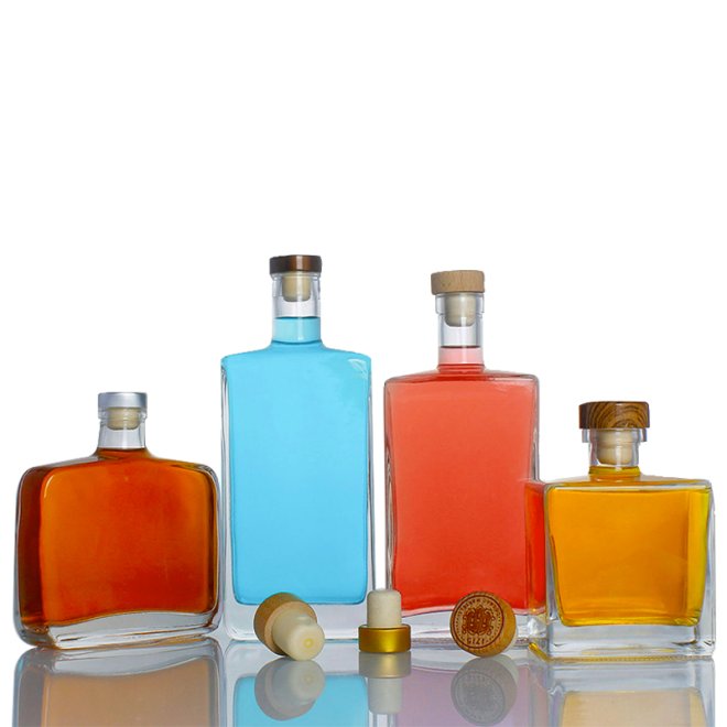 375ml 500ml 750ml Bebida Botella de vidrio para ginebra