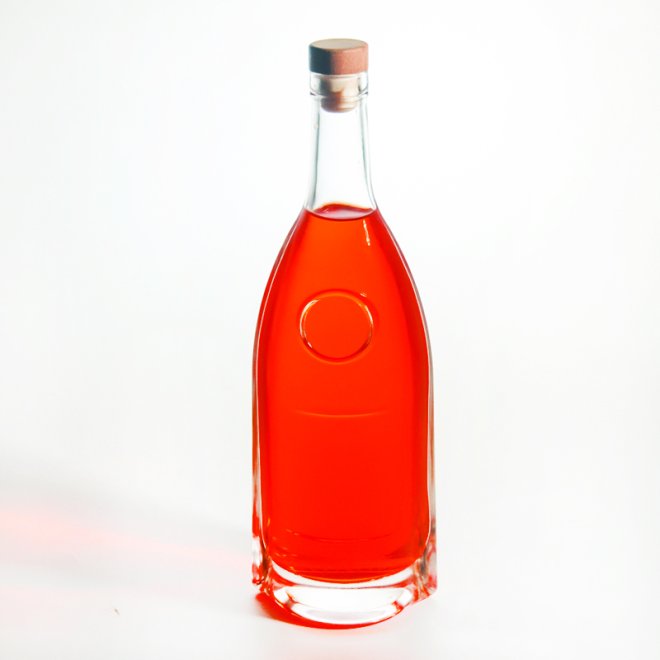 Vino Zumo Whisky Esmerilado Botella Vidrio Transparente