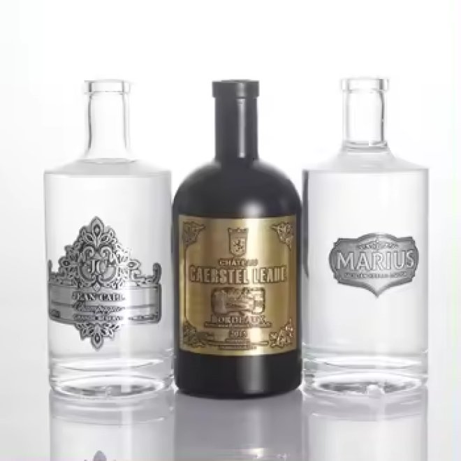 Pegatina metálica con logotipo personalizado Marca blanca