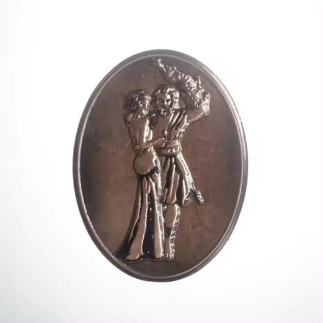 Etiqueta de aluminio en relieve para botellas de metal para envíos