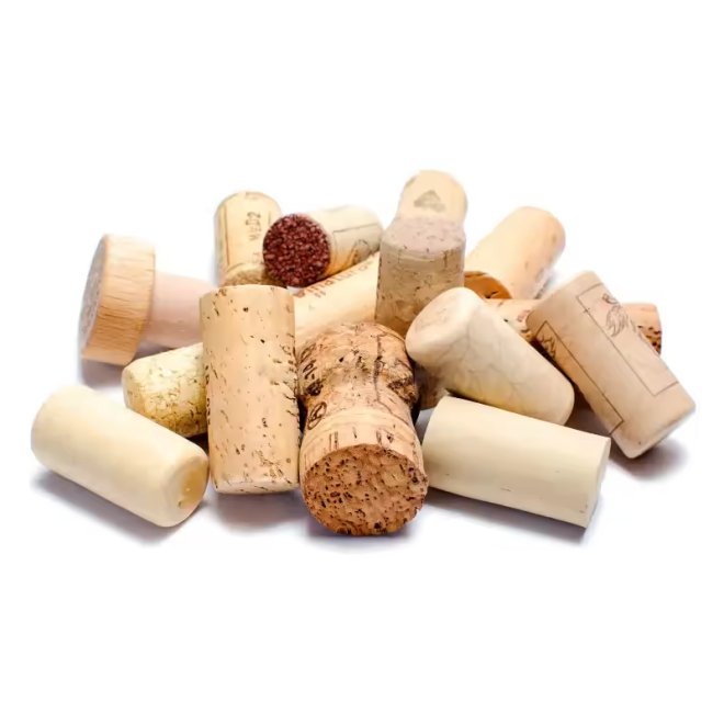 Botella de Vino a Granel Sello Logo Tapón de Corcho