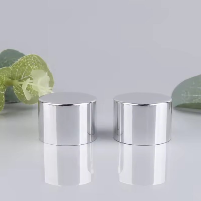 Muestras Gratis 18mm 20mm 24mm Botella Tornillo Tapón Plata