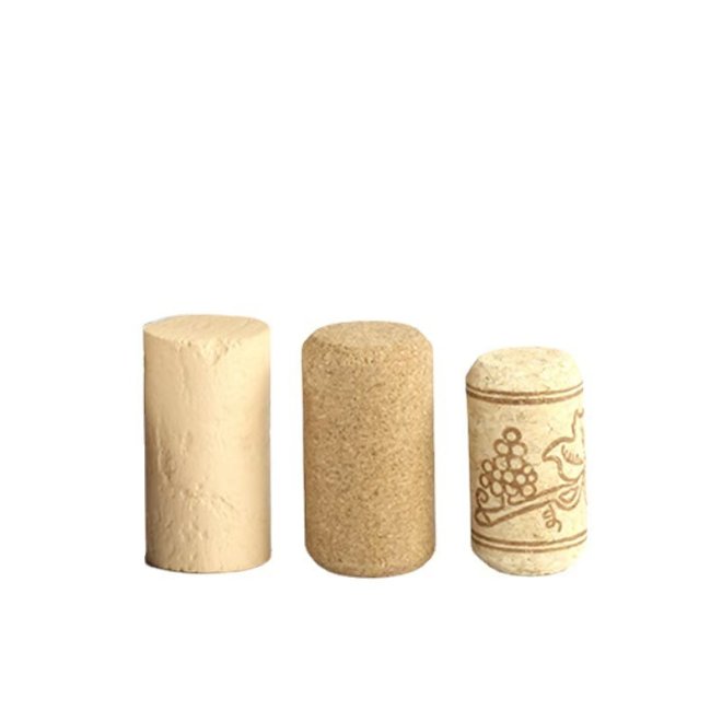 Tapones de corcho de roble para botella de vino