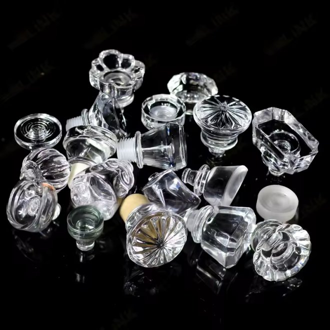 Tapón de cristal reciclable para whisky y brandy