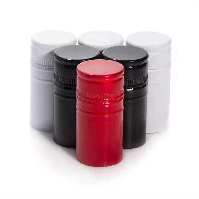 30x60mm Glossy Custom Color Logo Aluminium Cap