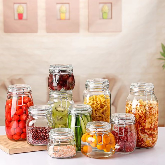 Tarro de cristal de 500 ml para almacenar alimentos