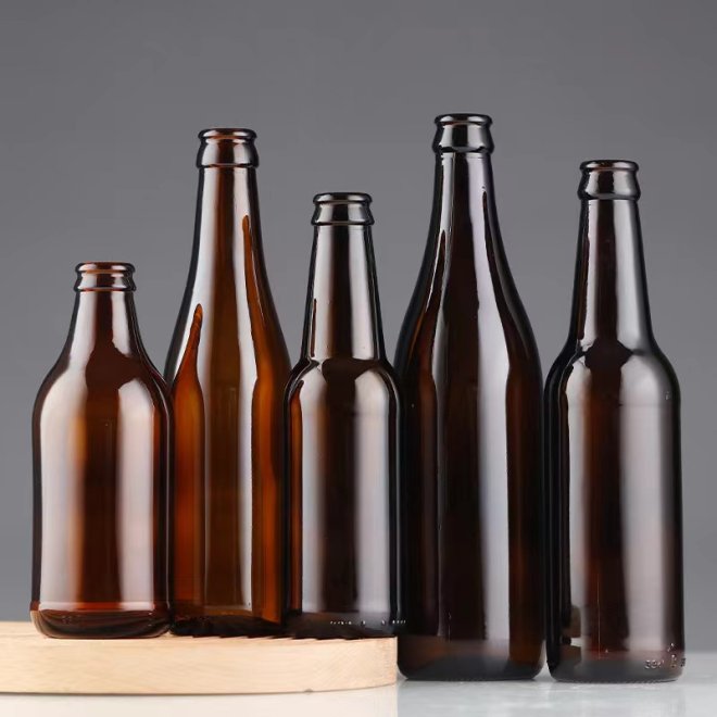 Botella de Cerveza de Vidrio Transparente Spirits Liquor Prop