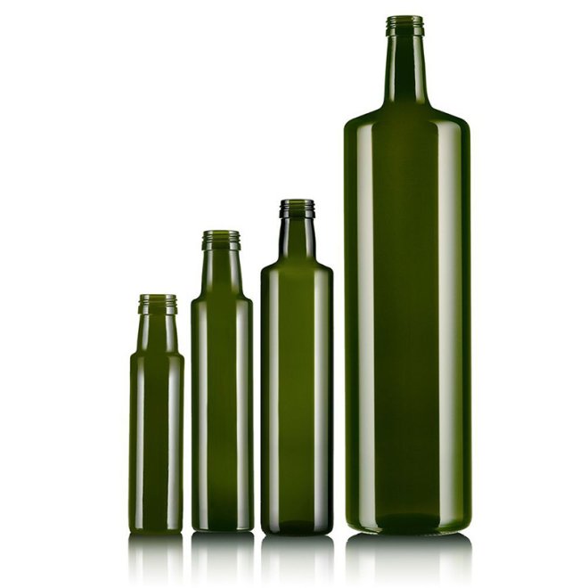 500ml Botella Redonda Cuadrada De Vidrio Para Aceite De Oliva