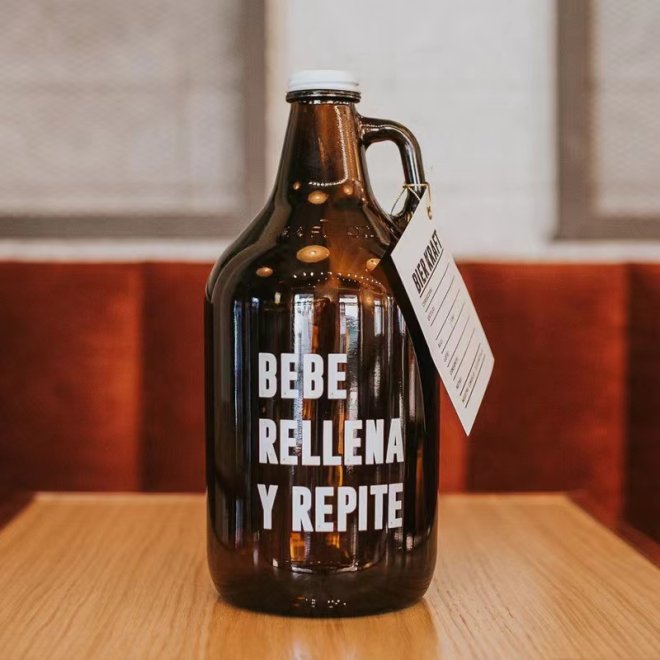 Forma Redonda Bebidas Botellas Vacías de Cerveza de 330ml de Vidrio Ámbar