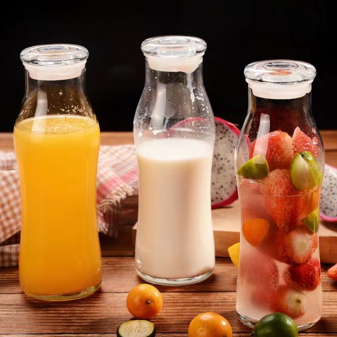 350ml 500ml 1l Botellas De Vidrio Boca Ancha Para Agua