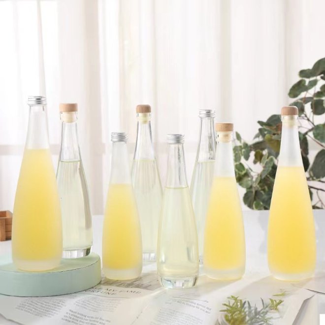 1000ml 500ml 375ml 330ml Super Flint Botella de vidrio para agua