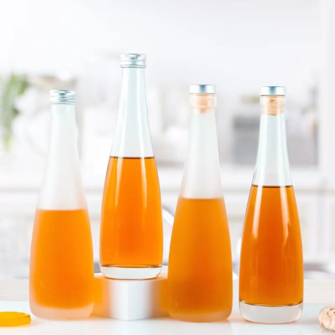 375ml 500ml 750ml Botellas de vidrio de agua mineral exclusivas