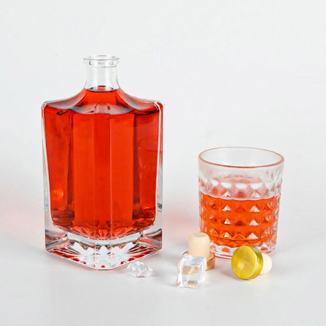 Botellas Vacías Transparentes Para Whisky Brandy