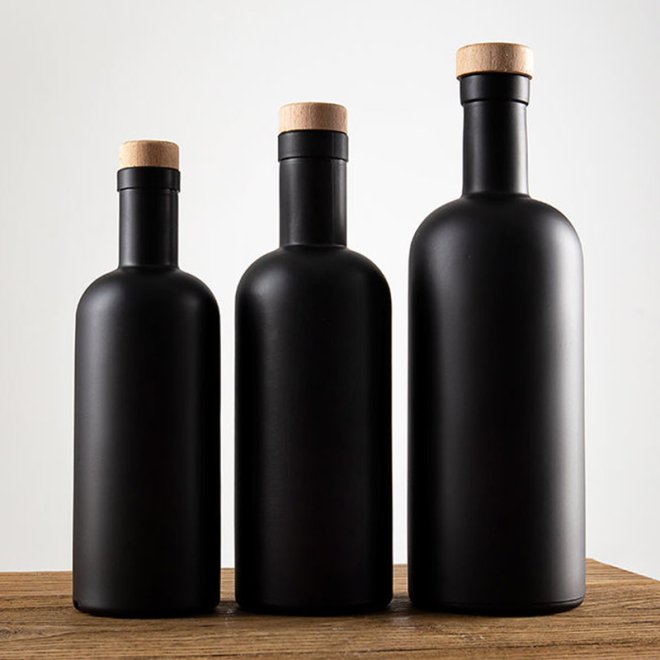 Botellas de vidrio vacías personalizadas para licor Brandy