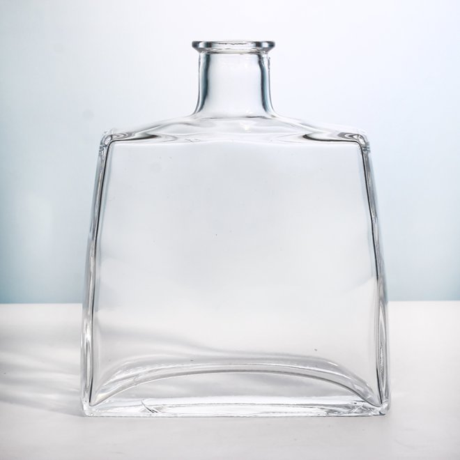 Fábrica de alto pedernal 750ml Licor Vino Espíritu Botellas de vidrio con corcho