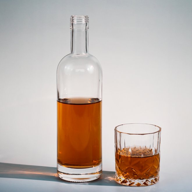 Botella de vidrio para vino de 500 ml y 750 ml, vacía y personalizada por el fabricante