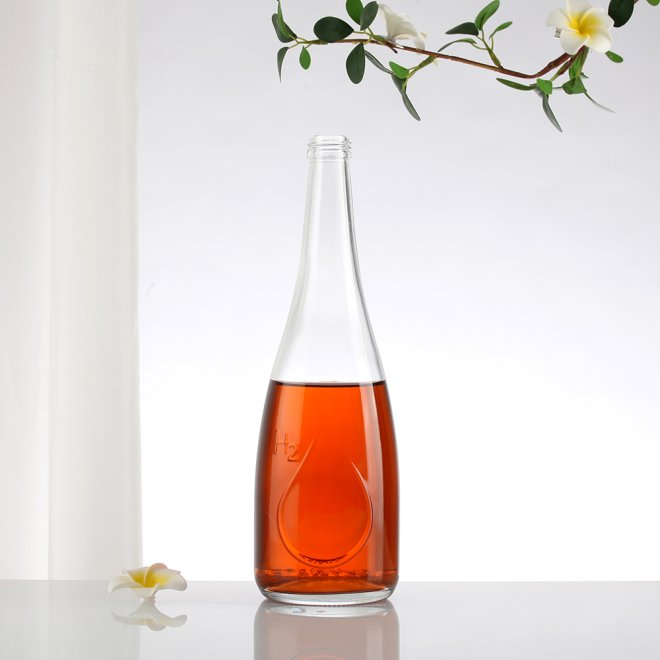 Botellas de agua de vidrio irrompibles y reutilizables personalizadas Super Flint 