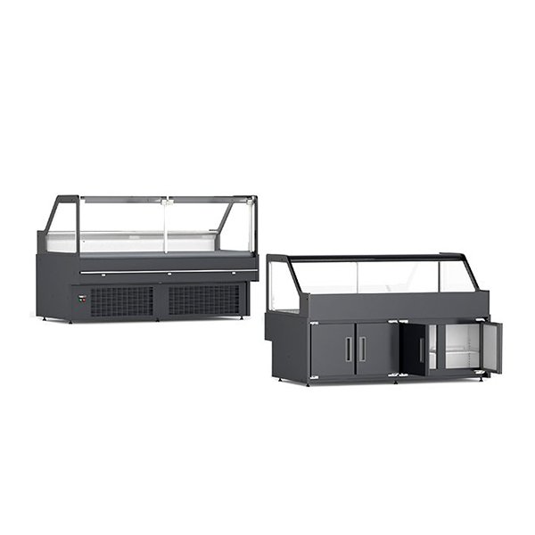 Right Angle Deli Cabinet With Storage