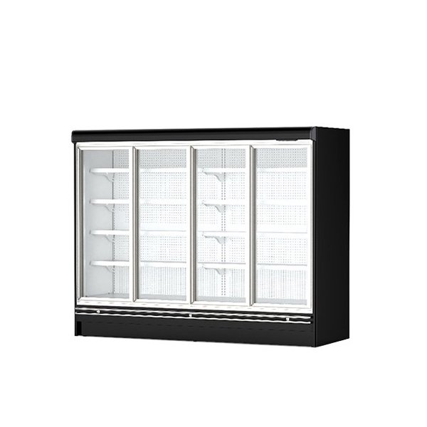 Remote Glass-door Upright Fridge